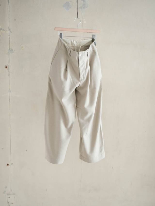 ASEEDONCLOUD アシードンクラウド / HW wide trousers ライトグレー 