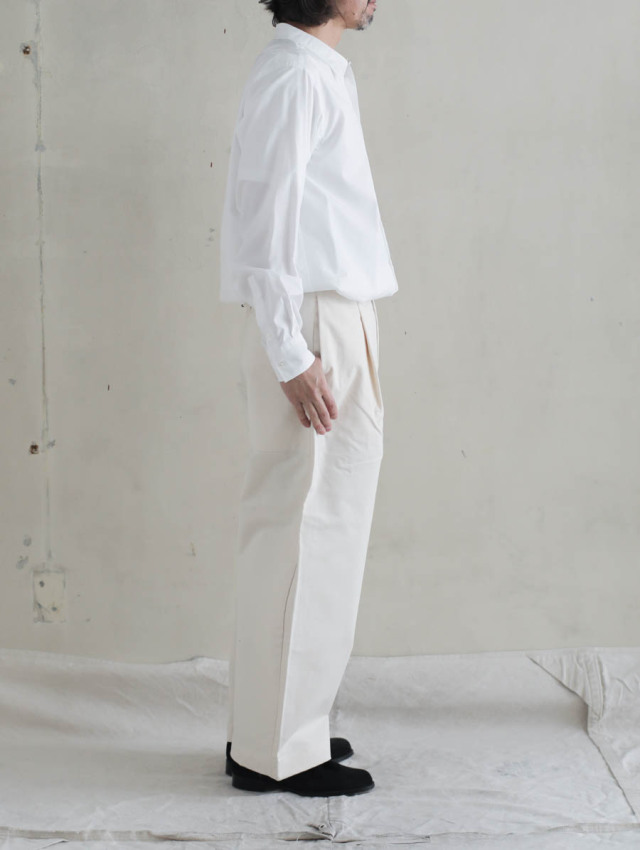 ASEEDONCLOUD アシードンクラウド / HW wide trousers　オフホワイト