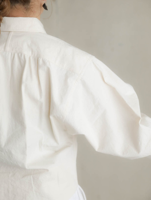 【SALE セール】ASEEDONCLOUD | Sankayo classic shirt (natural) | トップス アシードンクラウド ASEEDONCLOUD アシードンクラウド｜Sankayo classic shirt