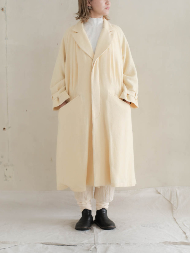 aseedoncloud コート ASEEDONCLOUD アシードンクラウド / Shepherd coat ペールイエロー