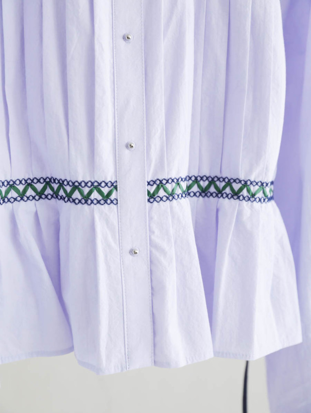 ASEEDONCLOUD アシードンクラウド｜Holy island blouse オフホワイト