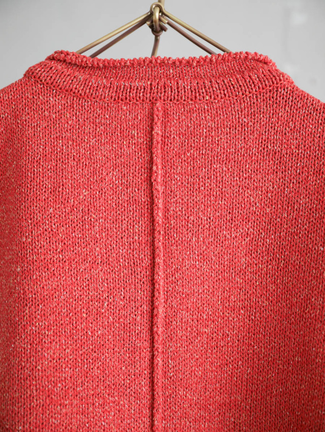 Atelier d'antan アトリエ ダンタン｜Dach ニットスリーブレス オレンジ