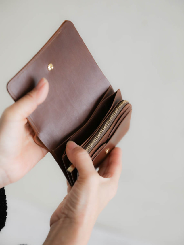 forme フォルメ｜ショートウォレット（cigar × brown）Cordvan