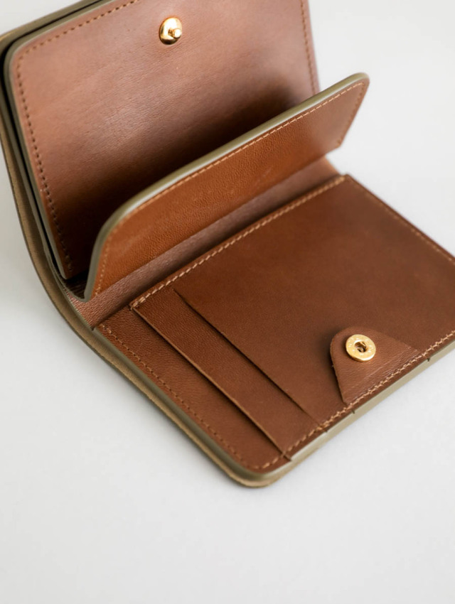 forme フォルメ｜Post wallet Serpentine（amber × brown