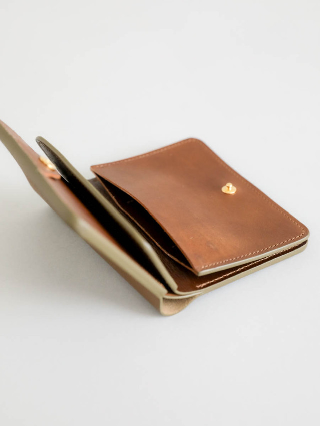 forme フォルメ｜Post wallet Serpentine（amber × brown