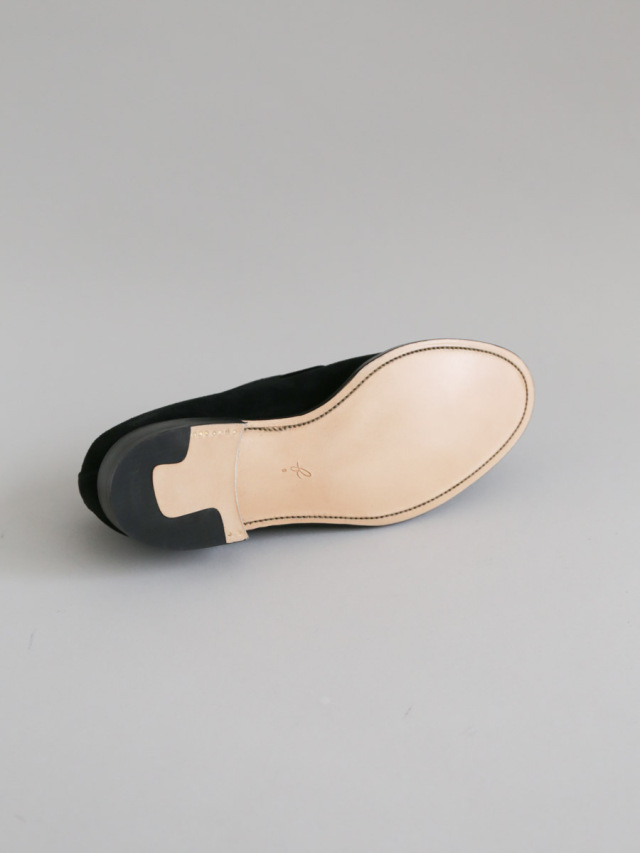 forme ローファー　ブラックスエード　オーダー限定 forme フォルメ｜Men's Suede Tassel loafer plain toe black
