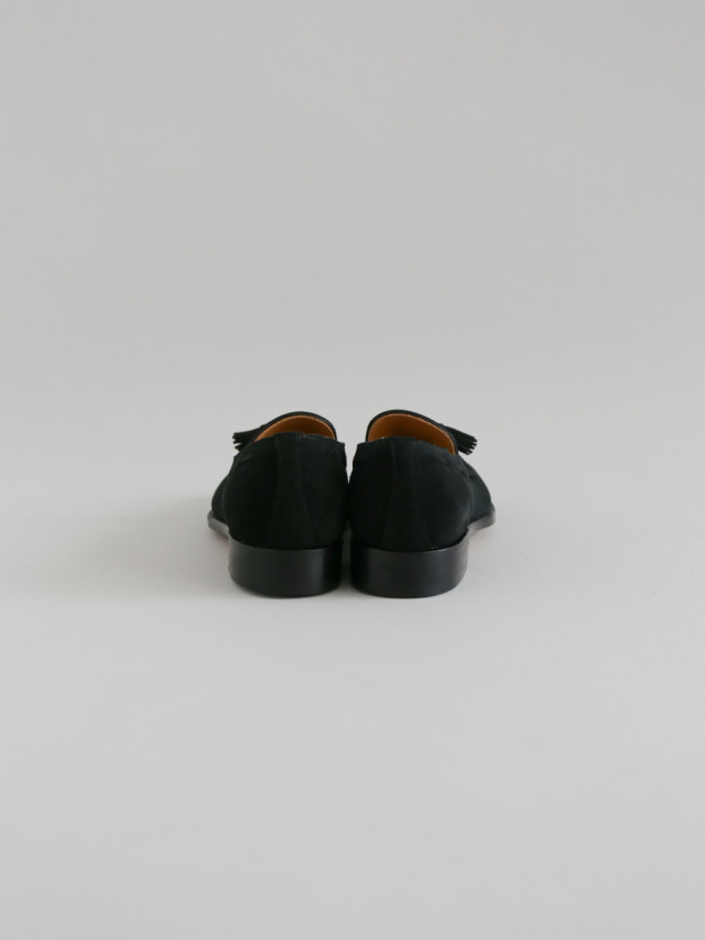 forme フォルメ｜Men's Suede Tassel loafer plain toe black