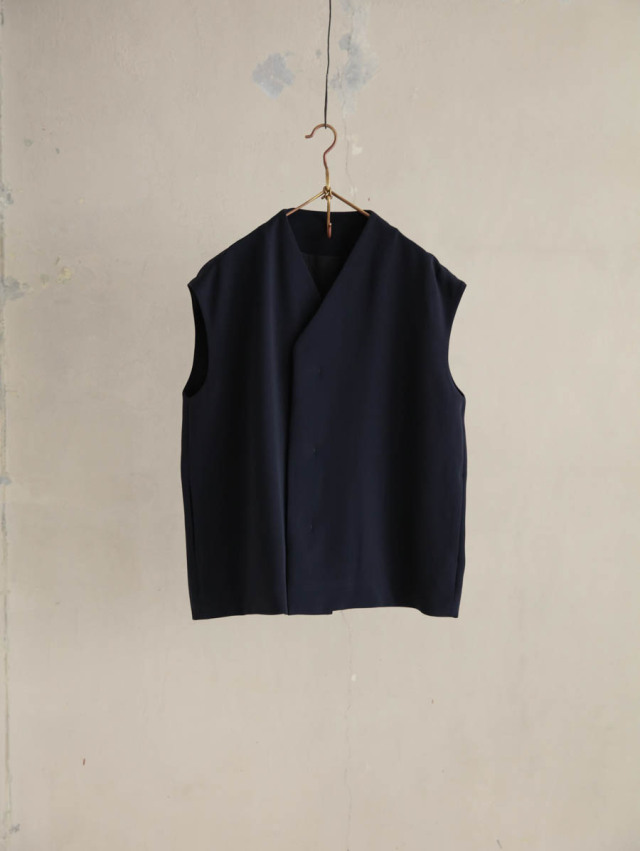 ゴーシュ / ストレッチブラックベスト ネイビー 