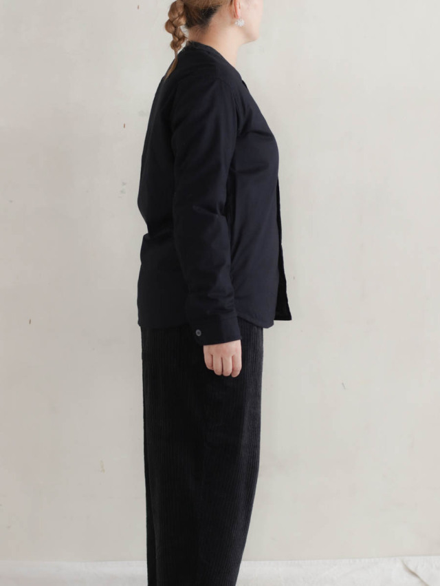 ゴーシュ / ダウンシャツ ブラック 