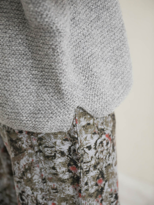 ゴーシュ｜アルパカウールハンドニット（ライトグレー）