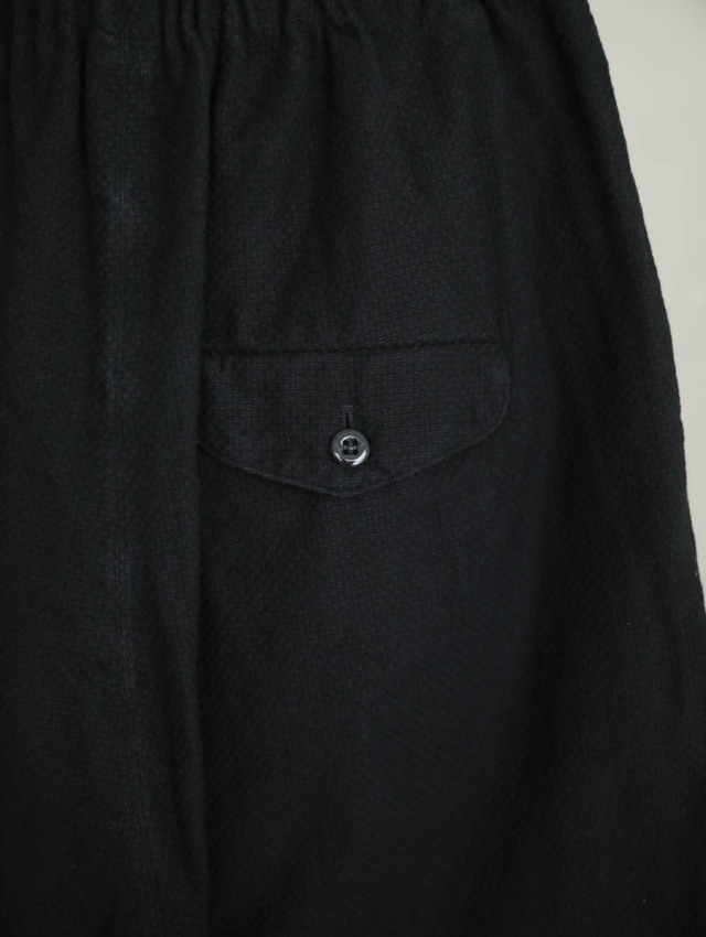 ゴーシュ｜コットンドビーワイドパンツ（ブラック）