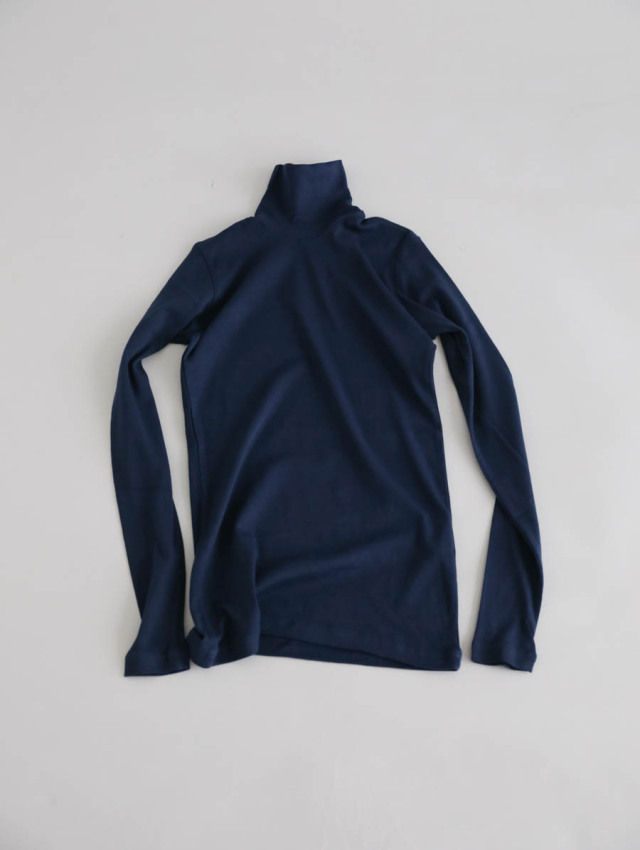 ゴーシュ　スーピマカシミアフライス タートルネック 　Navy 　新品未使用 ゴーシュ｜スーピマカシミアフライスタートルネック