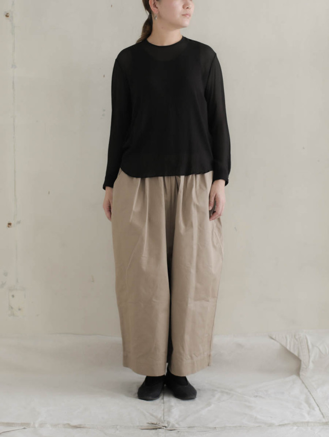 ゴーシュ✳︎カツラギワイドパンツ ゴーシュ カツラギワイドパンツ  