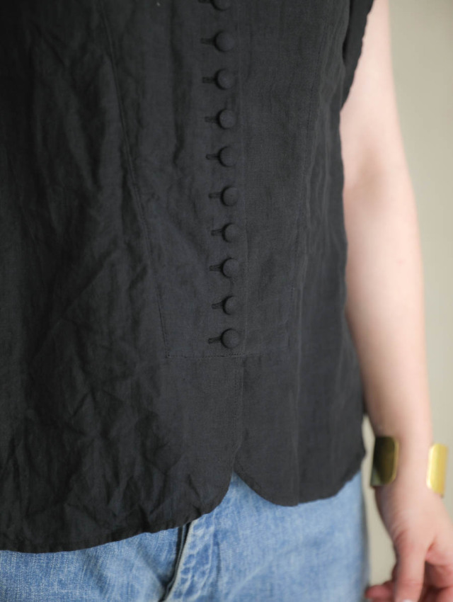 HALLELUJAH ハレルヤ｜ヴィクトリア時代ブラウス ブラック