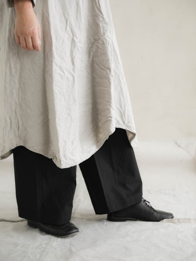 HALLELUJAH ハレルヤ / 小間使いローブ（衿） フラックス 