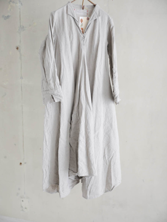 HALLELUJAH リネンRobeEtagee 紫 ティアードワンピ HALLELUJAH リネン  