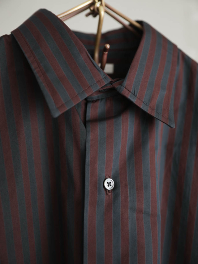 HEUGN ユーゲン｜ALAN SHIRTS over dyed　ブラウン HEUGN ユーゲン｜ALAN SHIRTS over dyed ブラウン