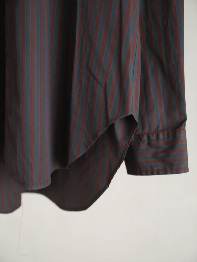 HEUGN ユーゲン｜ALAN SHIRTS over dyed ブラウン