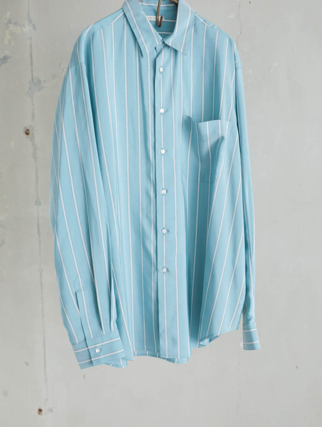 HEUGN ユーゲン｜ALF SILK Green stripe
