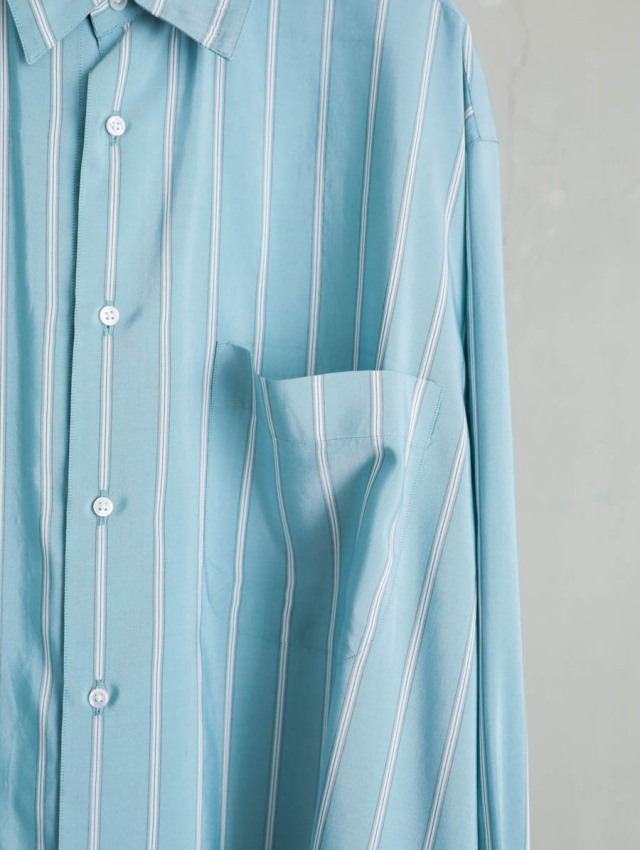 HEUGN ユーゲン｜ALF SILK Green stripe