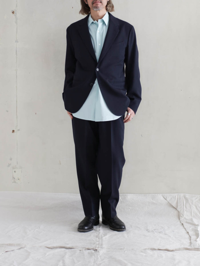 HEUGN ユーゲン GEORGE TROUSER 005 NAVY サイズ4 HEUGN ユーゲン GEORGE TROUSER 005 NAVY サイズ4