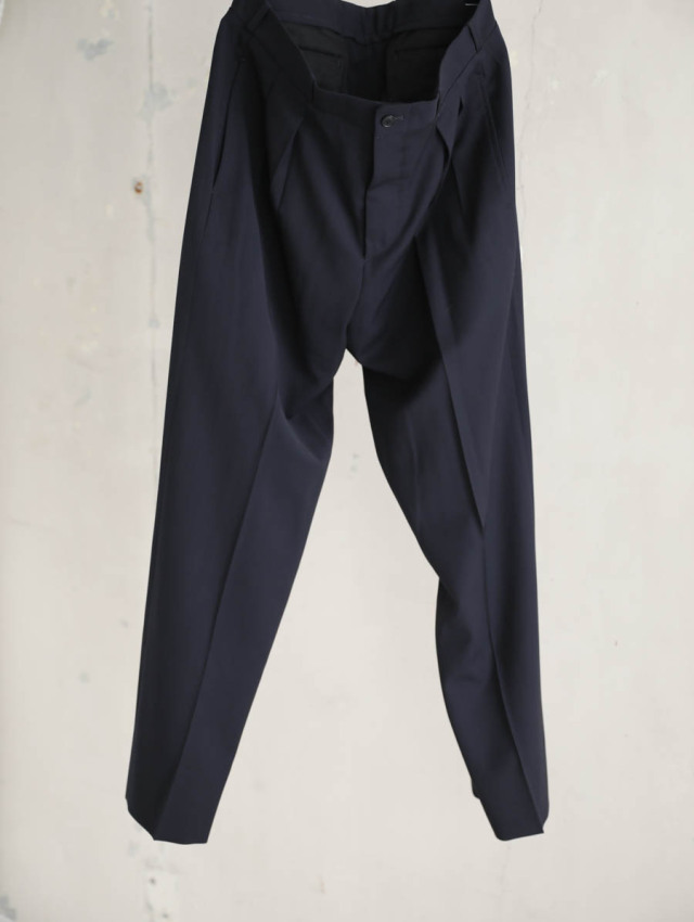 HEUGN ユーゲン｜UTAH FRENCH TROUTERS ネイビー