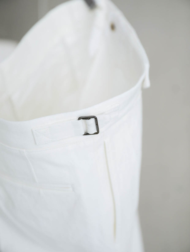 パンツ HEUGN Aaron sideadjust WidestraightPANTS HEUGN ユーゲン / Aaron ホワイト