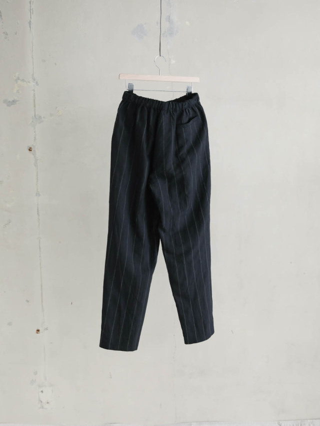 HEUGN ユーゲン｜Copper EASY LINEN STRIPE（ブラック）