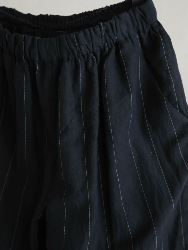 HEUGN ユーゲン｜Copper EASY LINEN STRIPE（ブラック）