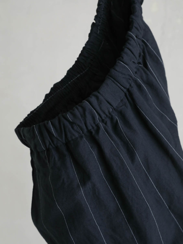 HEUGN ユーゲン｜Copper EASY LINEN STRIPE（ブラック）