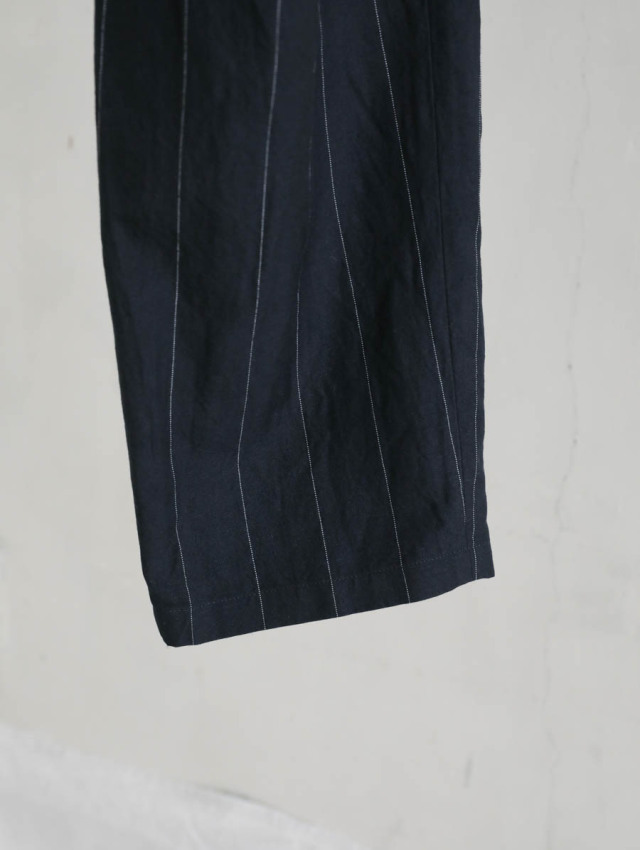 HEUGN ユーゲン｜Copper EASY LINEN STRIPE（ブラック）
