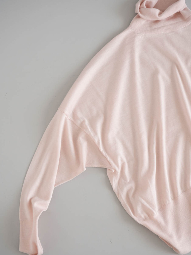 humoresque ユーモレスク / sail turtleneck knit ベビーピンク
