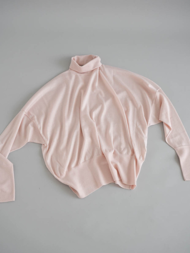 humoresque ユーモレスク / sail turtleneck knit ベビーピンク