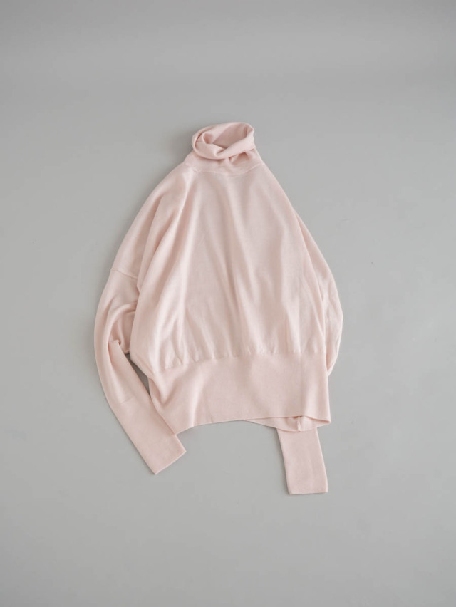 humoresque ユーモレスク / sail turtleneck knit ベビーピンク