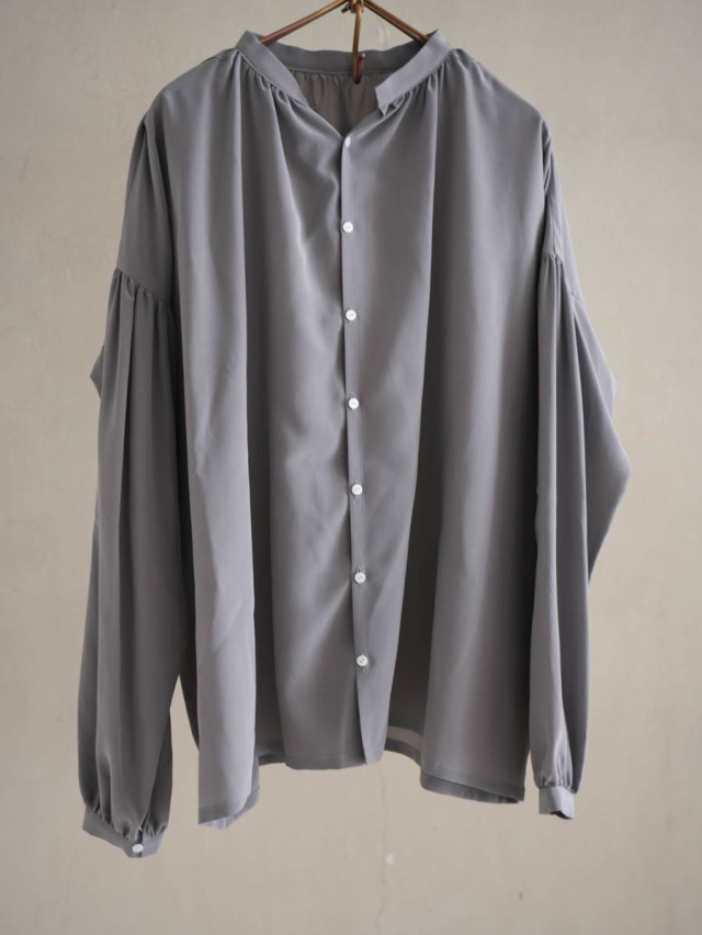 humoresque ユーモレスク / gather blouse グレー