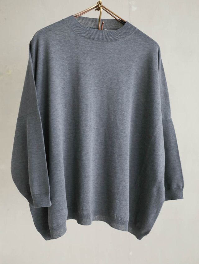 humoresque ユーモレスク｜crewneck knit グレー