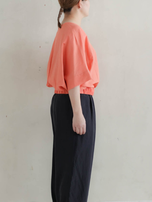 humoresque ユーモレスク / V-neck over blouse コーラル