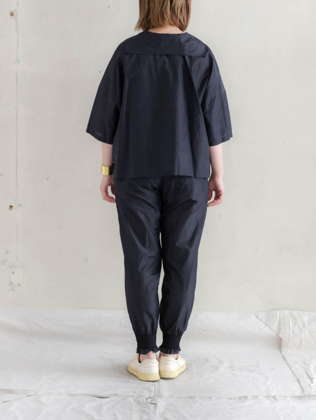 humoresque シルクのshirringpants ブラック humoresque ユーモレスク｜shirring pants（ブラック）シルク