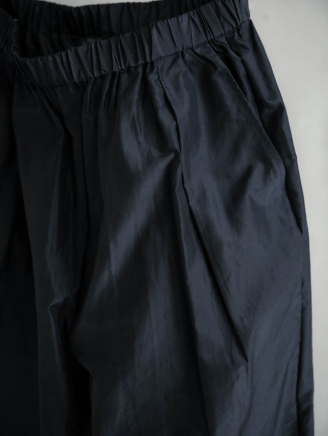humoresque ユーモレスク｜shirring pants（ブラック）シルク