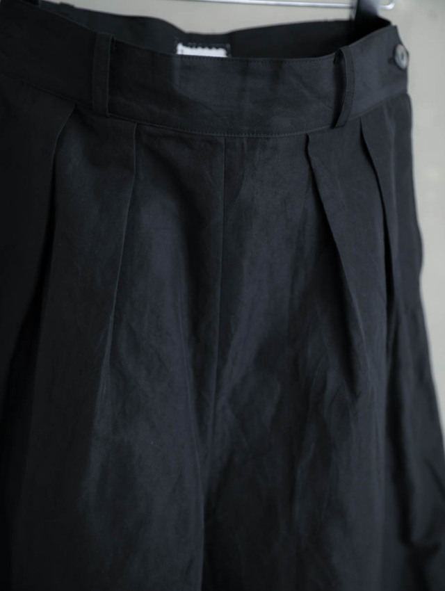 humoresque ユーモレスク｜shirring pants（ブラック）シルク