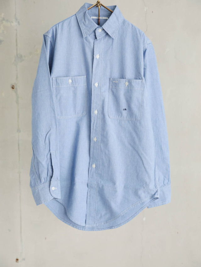 J.B. ATTIRE ジェービーアタイア / Riviera chambray shirts ブルー