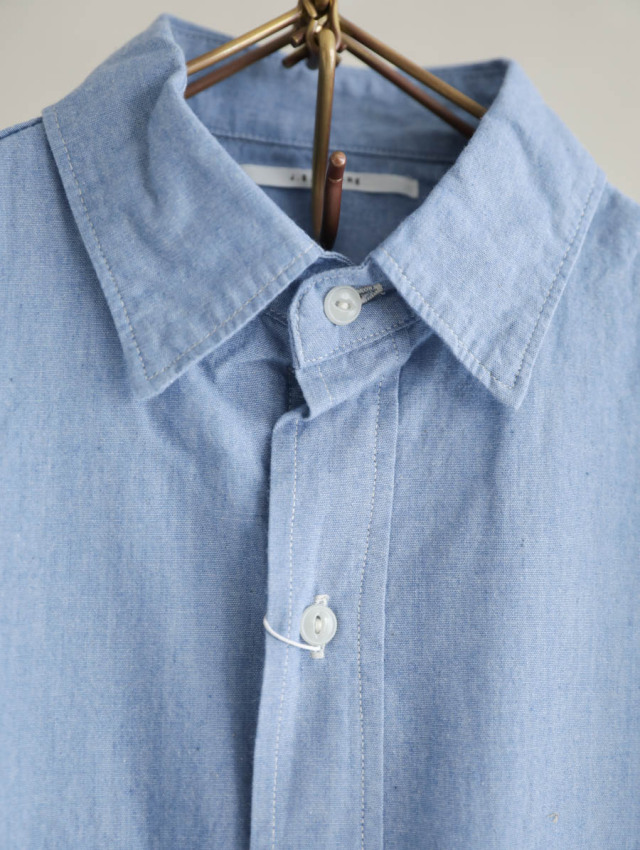 J.B. ATTIRE ジェービーアタイア / Riviera chambray shirts ブルー