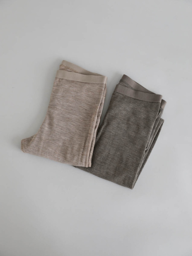 joha ヨハ｜ウールシルクメランジレディースレギンス