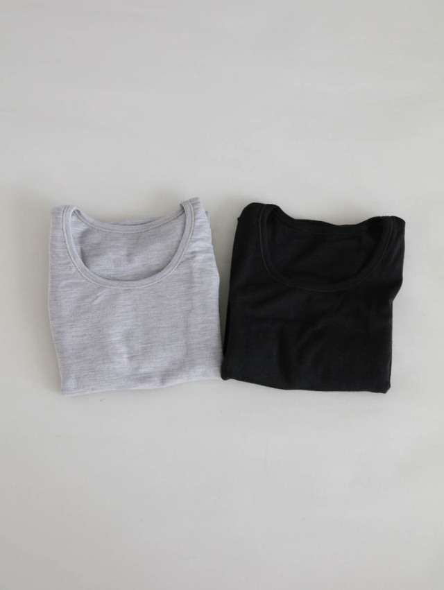 joha ヨハ｜メリノウールレディース長袖Tシャツ