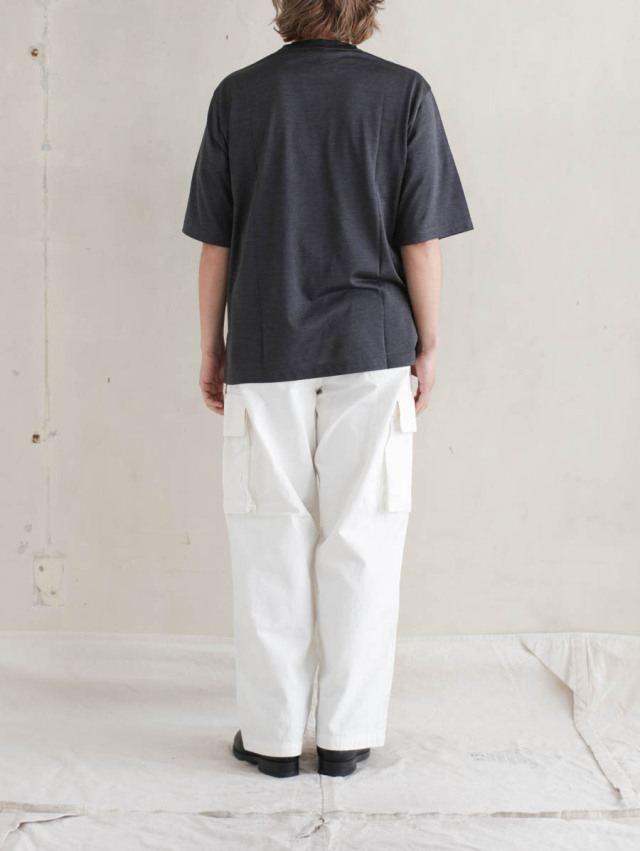 MAATEE&SONS マーティーアンドサンズ / SILK POCKET TEE チャコールグレー 