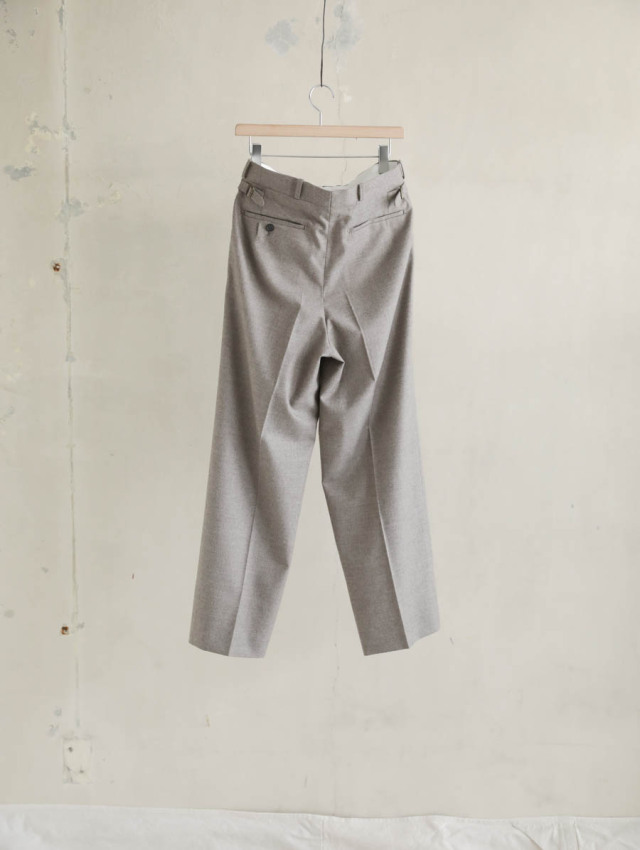 パンツ MAATEE&SONS JEFFERLY FLANNEL CAMELGRAY 3 MAATEE&SONS マーティーアンドサンズ｜JEFFERLY FLANNEL キャメルグレー
