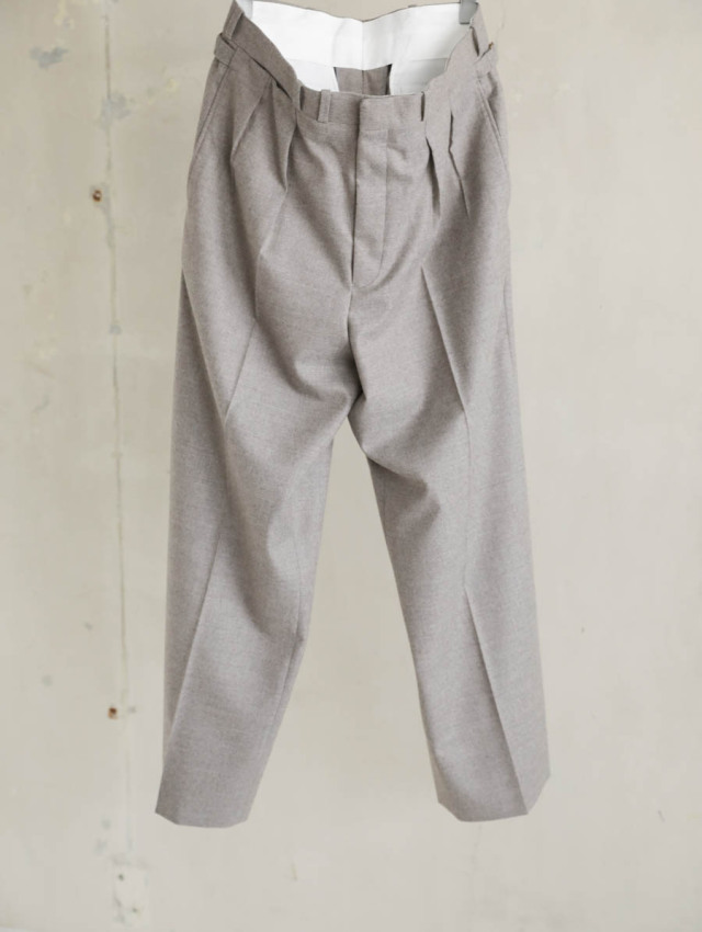 MAATEE&SONS マーティーアンドサンズ｜JEFFERLY FLANNEL キャメルグレー