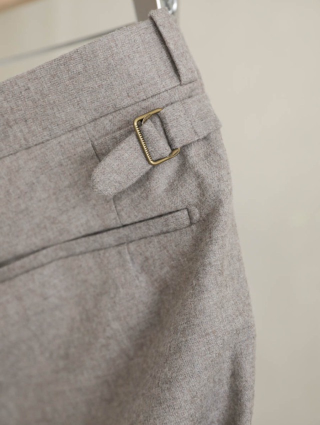 MAATEE&SONS マーティーアンドサンズ｜JEFFERLY FLANNEL キャメルグレー