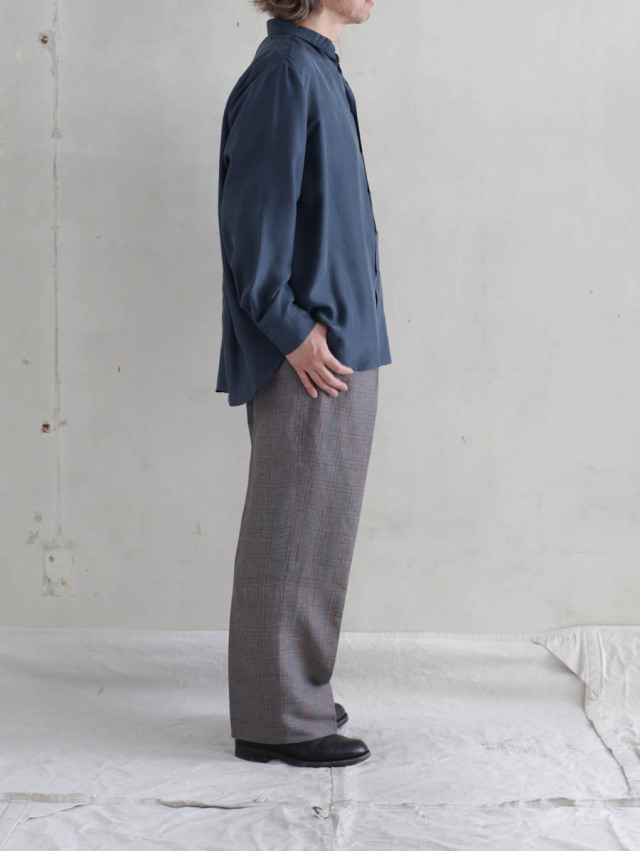 MAATEE&SONS マーティーアンドサンズ｜JEFFELY RAYONE LINEN シャークpane