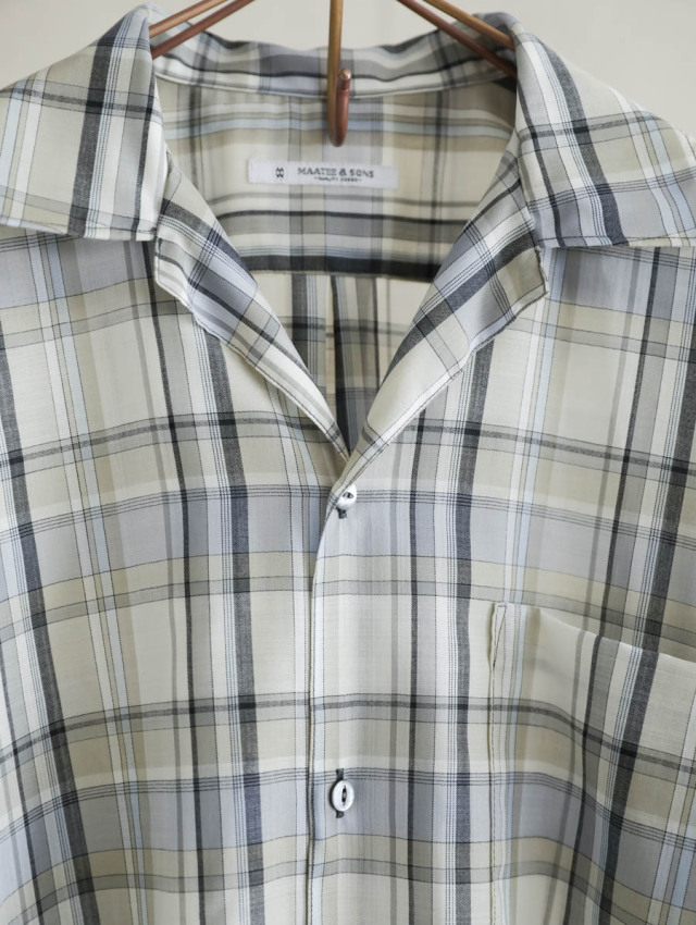 MAATEE&SONS マーティーアンドサンズ｜OPEN COLLAR フリンジ HWOOL